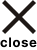 クローズボタン